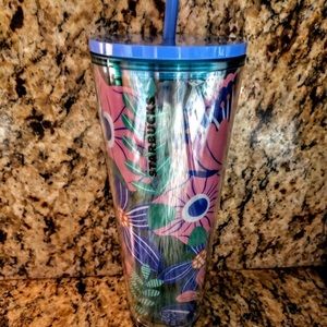 Starbucks Blue Floral Tumbler